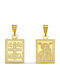 Kontopoulos Gold Talisman Constantine Charm from 9K Gold