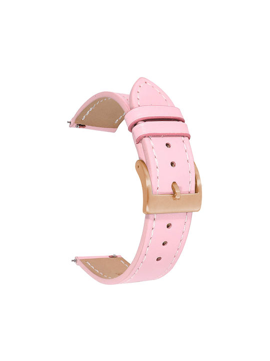 Curea din piele Trender Tr-gln18pk 18 mm roz