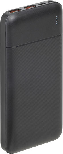 Rivacase VA2101 Baterie Externă 10000mAh 22.5W Cu 2 Porturi De Ieșire USB-A Și Port De Ieșire USB-C Negru