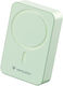Verbatim Charge 'n' Go MagSafe Power Bank 20000mAh 35W with USB-C Port Power Delivery Green
