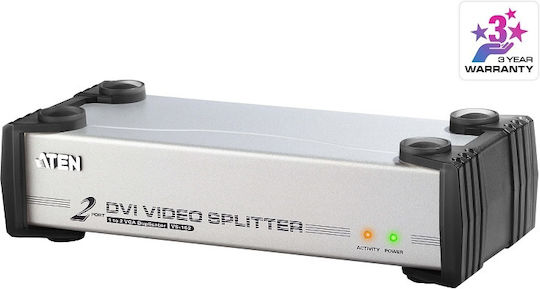 Dvi Splitter 2 Port Dvi-i Single Link Aten Vs162/6408