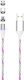Setty Μαγνητικό / LED USB-A to Lightning Cable Λευκό 1m