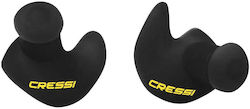 CressiSub Silicone Earplugs for Swimming with Safety Cord 2 Pieces