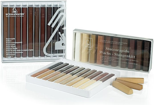 Borma Wachs 1047kl Quickfiller Μαλακό Κερί Stick Αποκατάσταση Ζημιών Άλλων Μικρών Γρατζουνιών 7.5cm 15gr Νο47 Καφέ Μαύρο