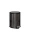 Black Metal Waste Bin 6L/26.5 X 21.5 X 30 Cm