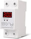 Releu de Siguranță Digital Protecție Tensiune Sinotimer 30a 230v Sap-30a Recuperare Automată Afișaj LED