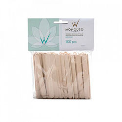 Medium Wooden Spatulas Wax 100pcs Italwax