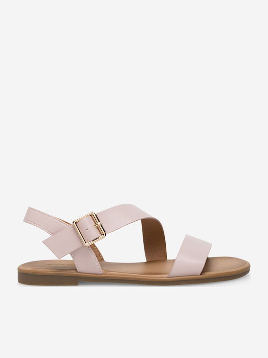 Flache Sandalen für Damen in Braun Farbe