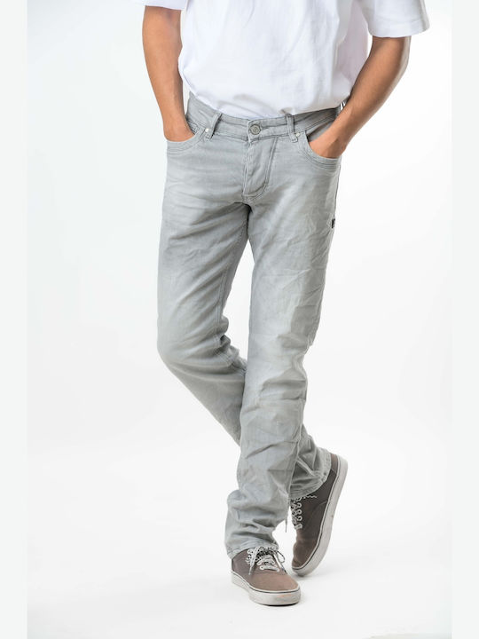 Men's Jeans Pants Elastic with Regular Fit Grey