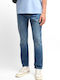 Delaware Men's Jeans Pants Elastic with Slim Fit Blue