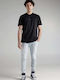 Men's Jeans Pants with Slim Fit Light Blue