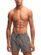 Men's Swimwear Shorts Black, White, Beige with Patterns