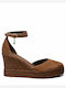 Women's Platform Espadrilles Brown