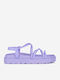 Flache Sandalen für Damen Flatforms in Lila Farbe
