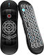 Wireless Remote Control No Brand R2 Air Mouse Usb 2.4ghz Microphone Ir Learning Black 13043