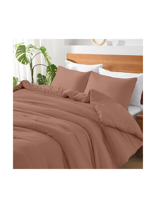Lino Home Basico Μαξιλαροθήκη με Φάσα Pudra 50x...