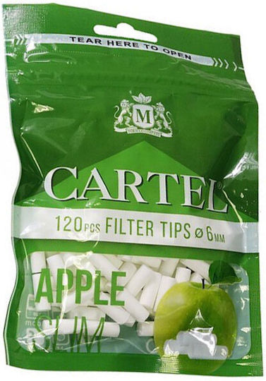 Cartel Filtertips Einfach 6mm 120x1Stk Apfel