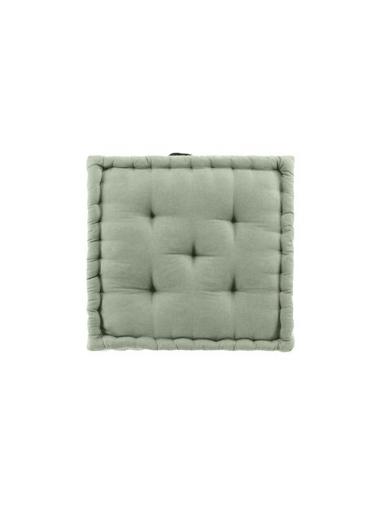 Atmosphera Sofa Cushion Twily Douceur D'intérieur From 100% Cotton Green Mint 50x50cm