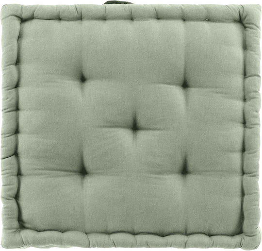 Atmosphera Sofa Cushion Twily Douceur D'intérieur From 100% Cotton Green Mint 50x50cm