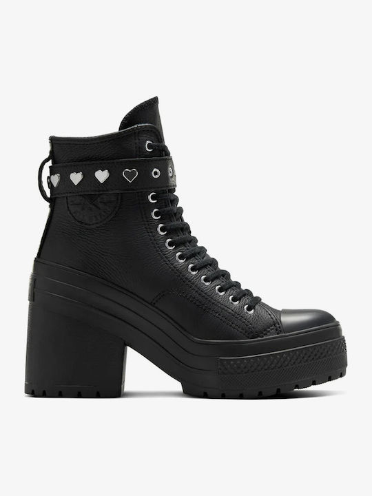 Converse Chuck 70 De Luxe Leather Women's Ankle Boots Black