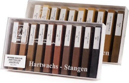Borma Wachs 120063 Твърда восъчна пръчка, топима 20g No63 Тъмен орех