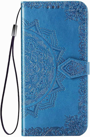 TingYR Buchen Sie Leder / Silikon Blau (Realme 8i)