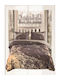 Makis Tselios Home Покривало Кингсайз Кафяв 240x250см