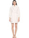 Pink Label Winter Damen Vlies Robe White