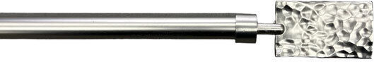 SpitiBazaar Extendable Metallic Curtain Pole Single Diameter 19mm Length 160-160cm Silver SB-KJ-3