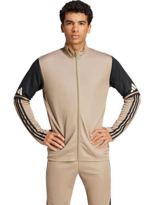 adidas Squadra Sportliche Herrenjacke Beige