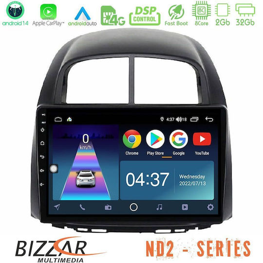 Bizzar Car Audio System for Daihatsu Sirion Subaru Justy 2008-2010 (Bluetooth/USB/WiFi/GPS/Apple-Carplay/Android-Auto) with Touch Screen 10"