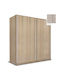 Doppeltür Kleiderschrank Schieben Ashtray 200x60x233cm