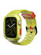 Skinarma Strap+saido Cover 2in1 Apple Watch 45/44mm Yellow Neon