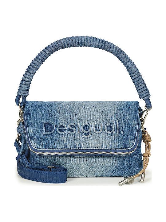 Half Logo Women's Bag Shoulder Blue