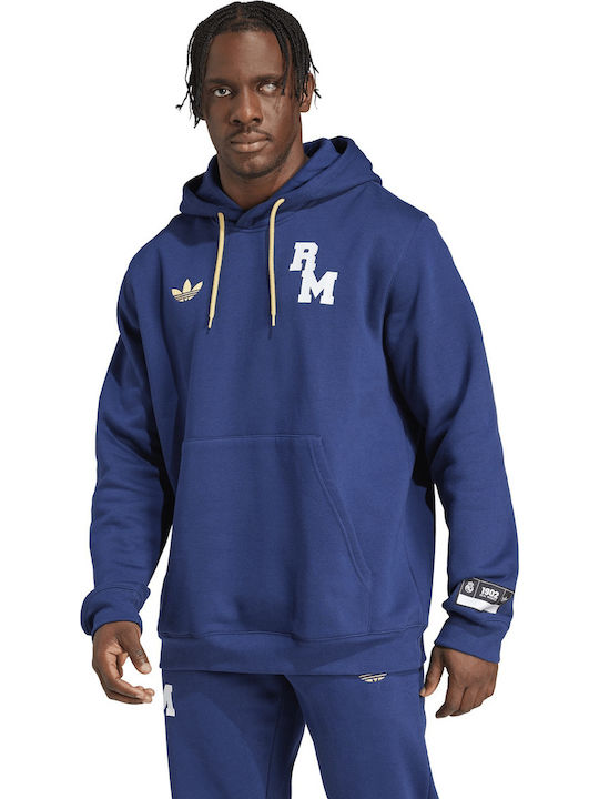 Real Madrid Sweatshirt with Hood Blue