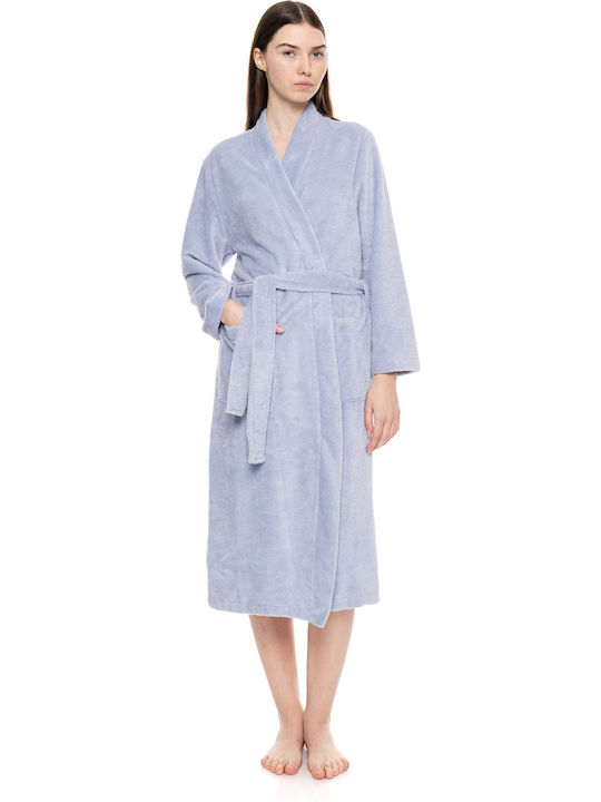 Pink Label Зимна Дамска Халат Blue Cloud