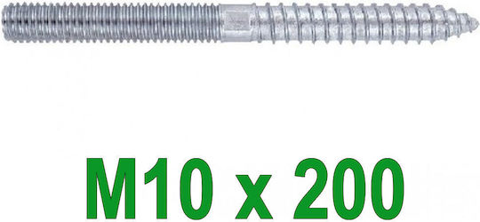 Spap Trainer Schraube Verzinkt mit Durchmesser M10 und Länge 200mm