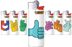 BIC Mini Lighter Flame Hand Gesture