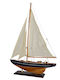 Christmas Wooden Sailboat Boat 9x40cm