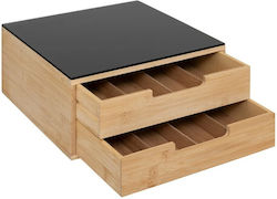Βάση Μηχανής 2 Συρτάρια Κάψουλες Bamboo 5five 190082 Βάση Μηχανής 2 Συρτάρια Κάψουλες Bamboo 5five 190082