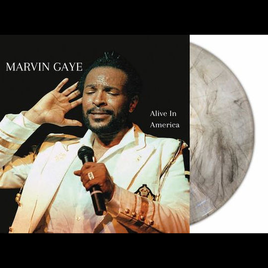 Marvin Gaye Alive In America Natural Clear Marble 2 Vinyl