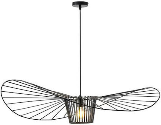 Eurolamp Oggi Hängelampe Schwarz mit Fassung E27 100x100x127cm.