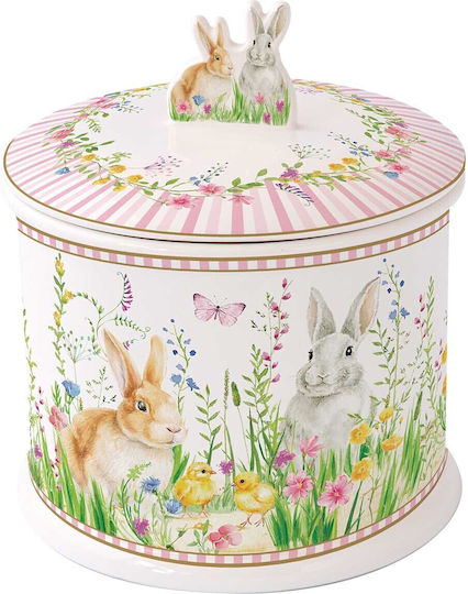 Borcan pentru biscuiți Harry de Paște 14x16cm Porțelan