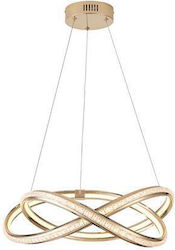 Eurolamp Orion LED Κρεμαστό Φωτιστικό Χρυσό 50x120x120εκ.