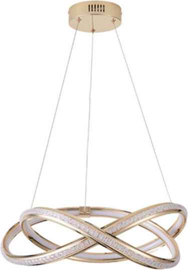 Eurolamp Orion LED Висящо Таванно Осветително Тяло Златисто 50x120x120см Eurolamp Orion LED Висящо Таванно Осветително Тяло Златисто 50x120x120см