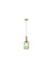 Eurolamp Topaz Lumini Suspendate Verde cu Bază de Bec E27 13x20x120cm