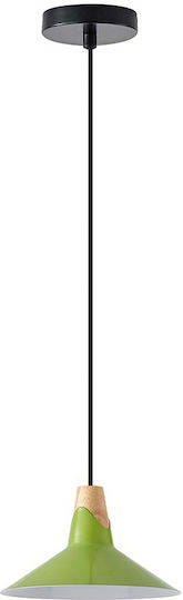 Eurolamp Chroma Ceiling Light Green Bell with E27 Socket 18x114x114cm