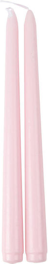 Beauty Home Aromatic Taper Candle Pink 25cm 2 Pieces