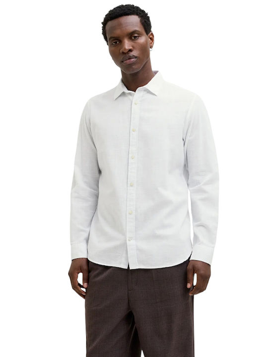 Jack & Jones Μακρυμάνικo Πουκάμισο White