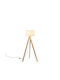 Eurolamp Madera Floor Lamp H145xW45cm. with Socket for Bulb E27 White